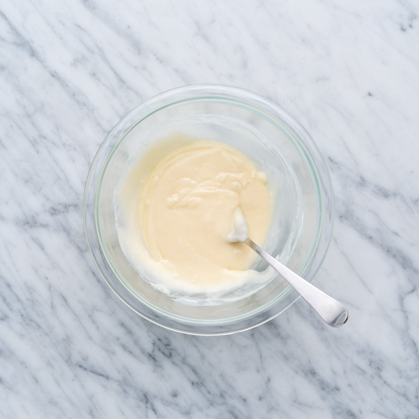 glaze ingredients mixed in a bowl
