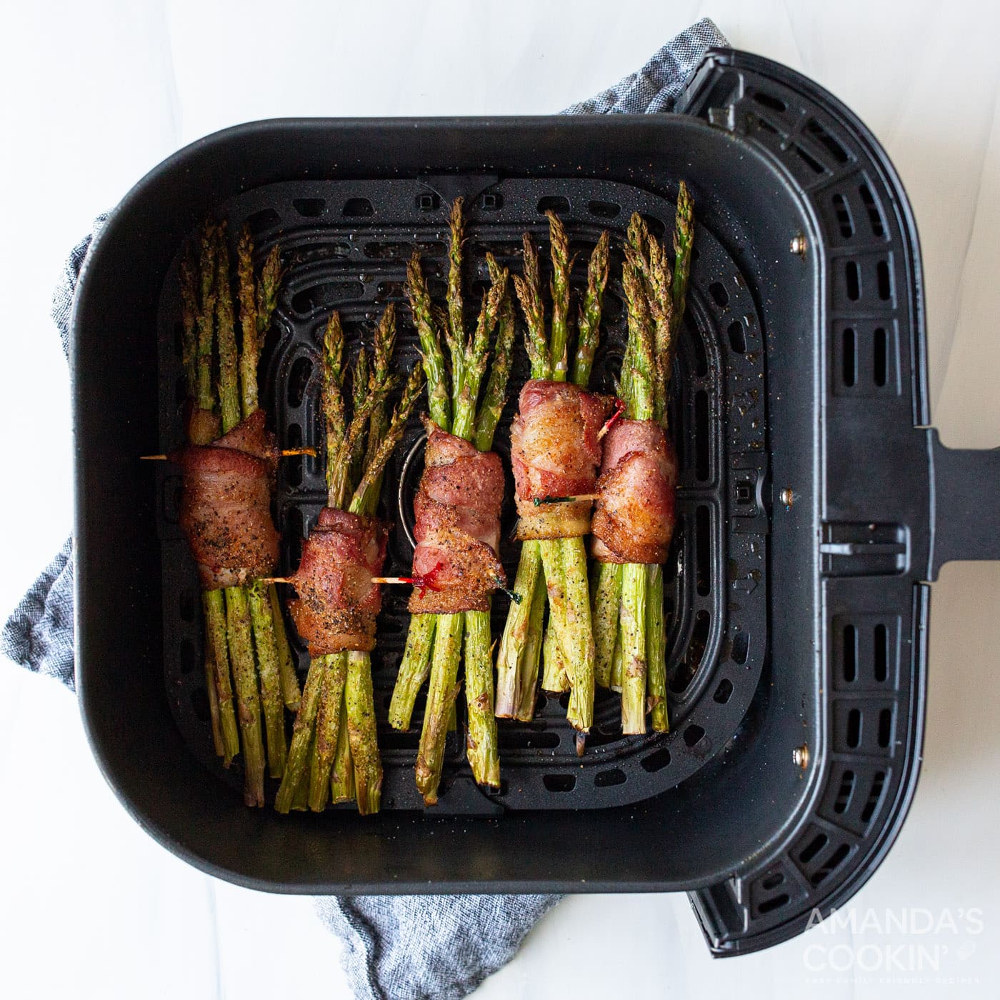 Air Fryer Bacon Wrapped Asparagus