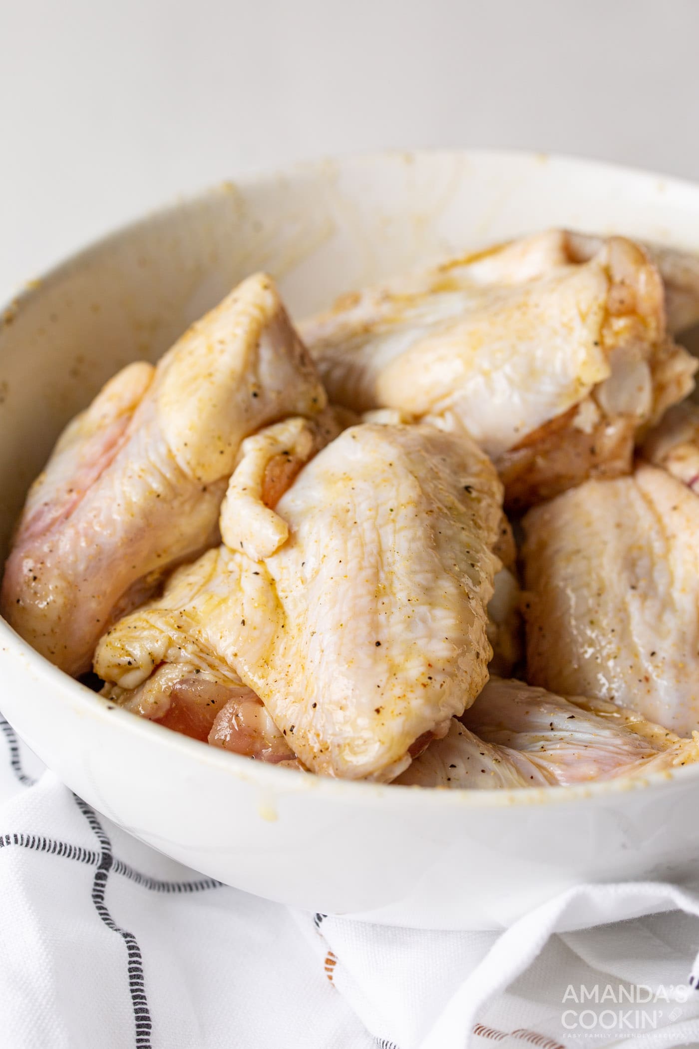 chicken wings in a bowl