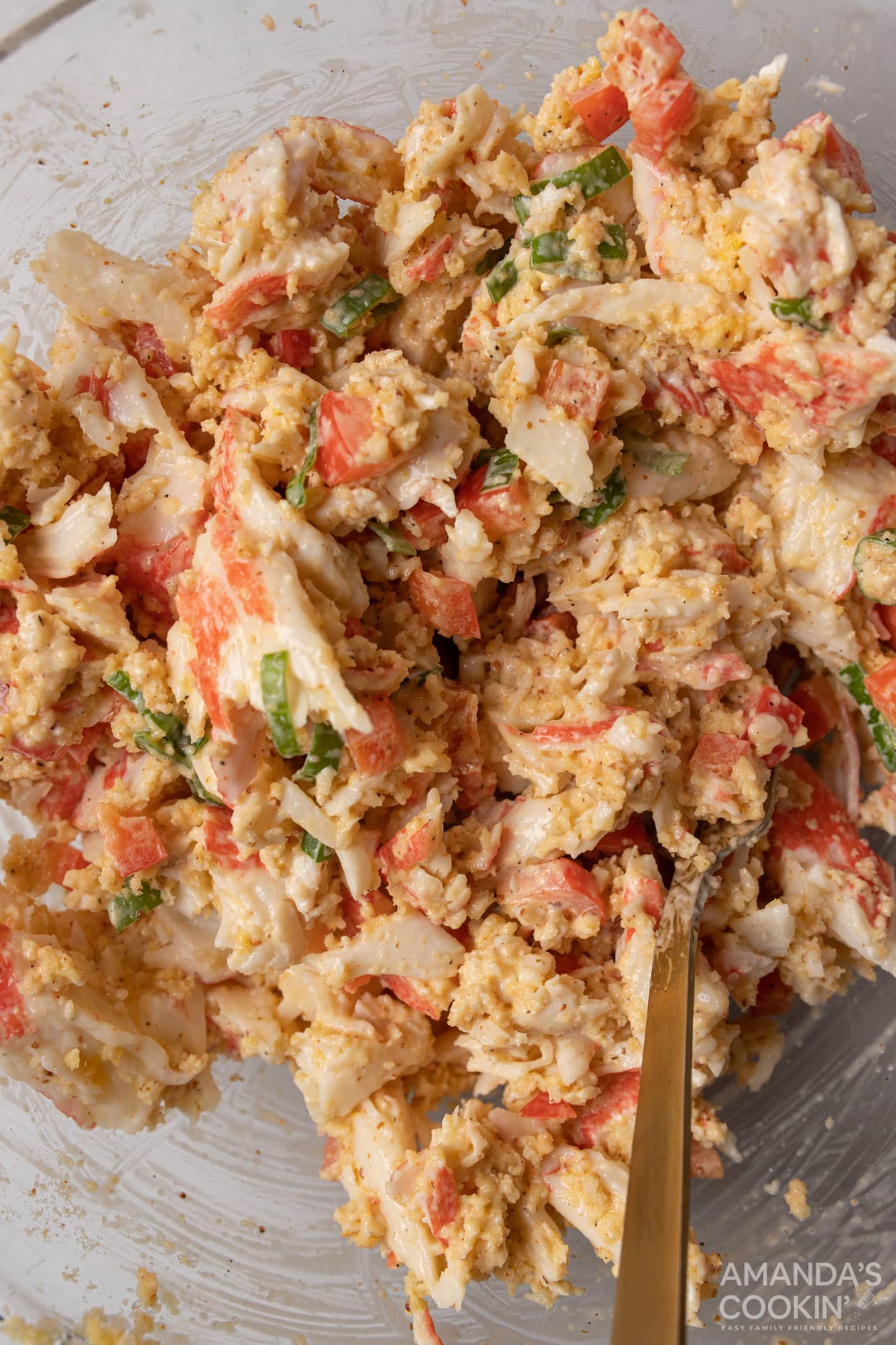 crab cake mixture in a bowl