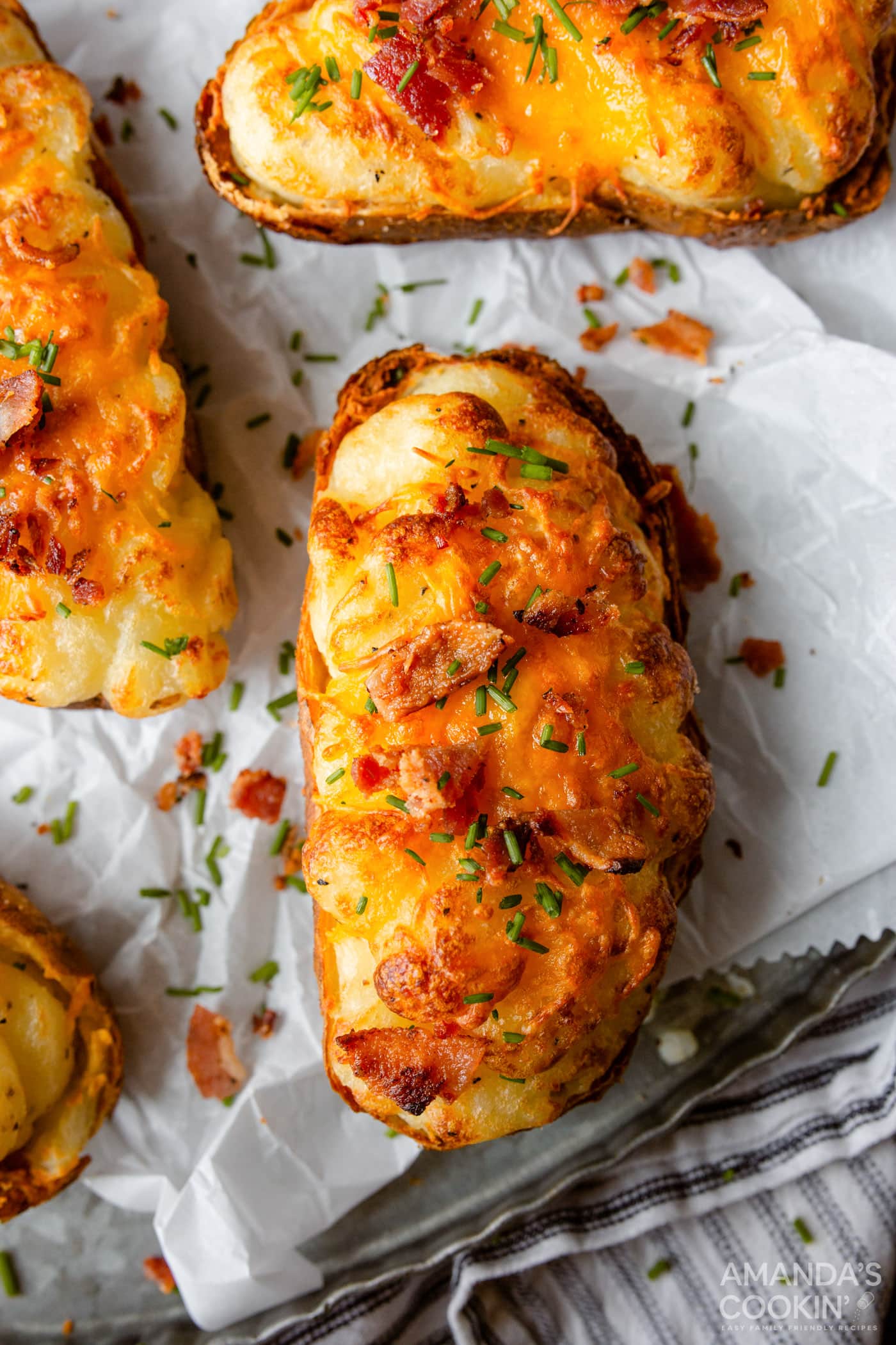 Air Fryer Twice Baked Potatoes