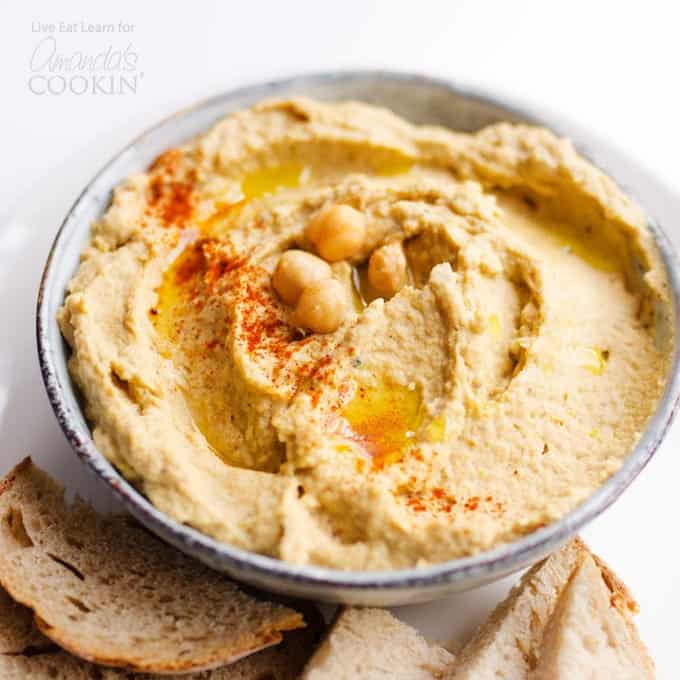 hummus in a bowl