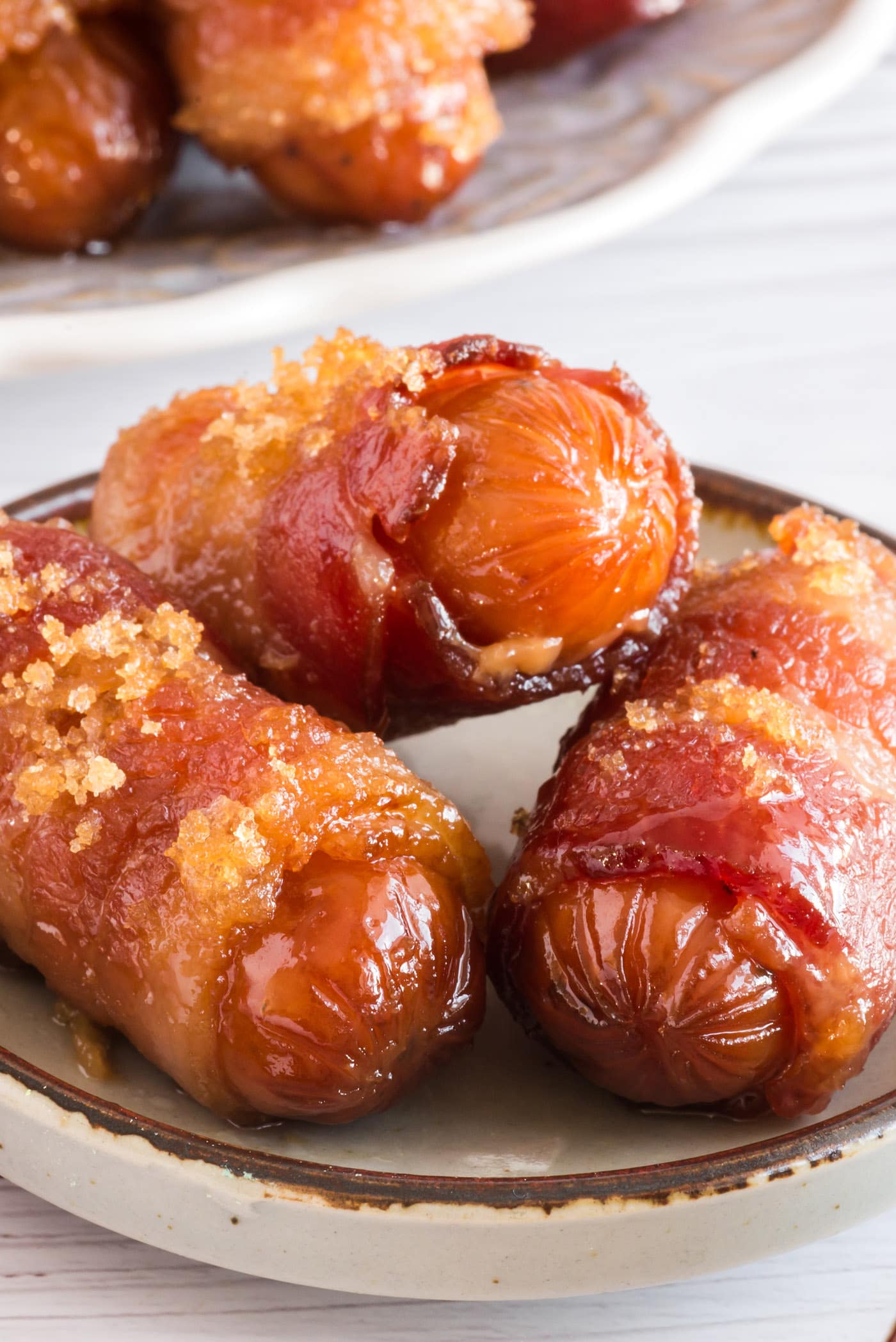 Close up photo of Bacon Wrapped Little Smokies