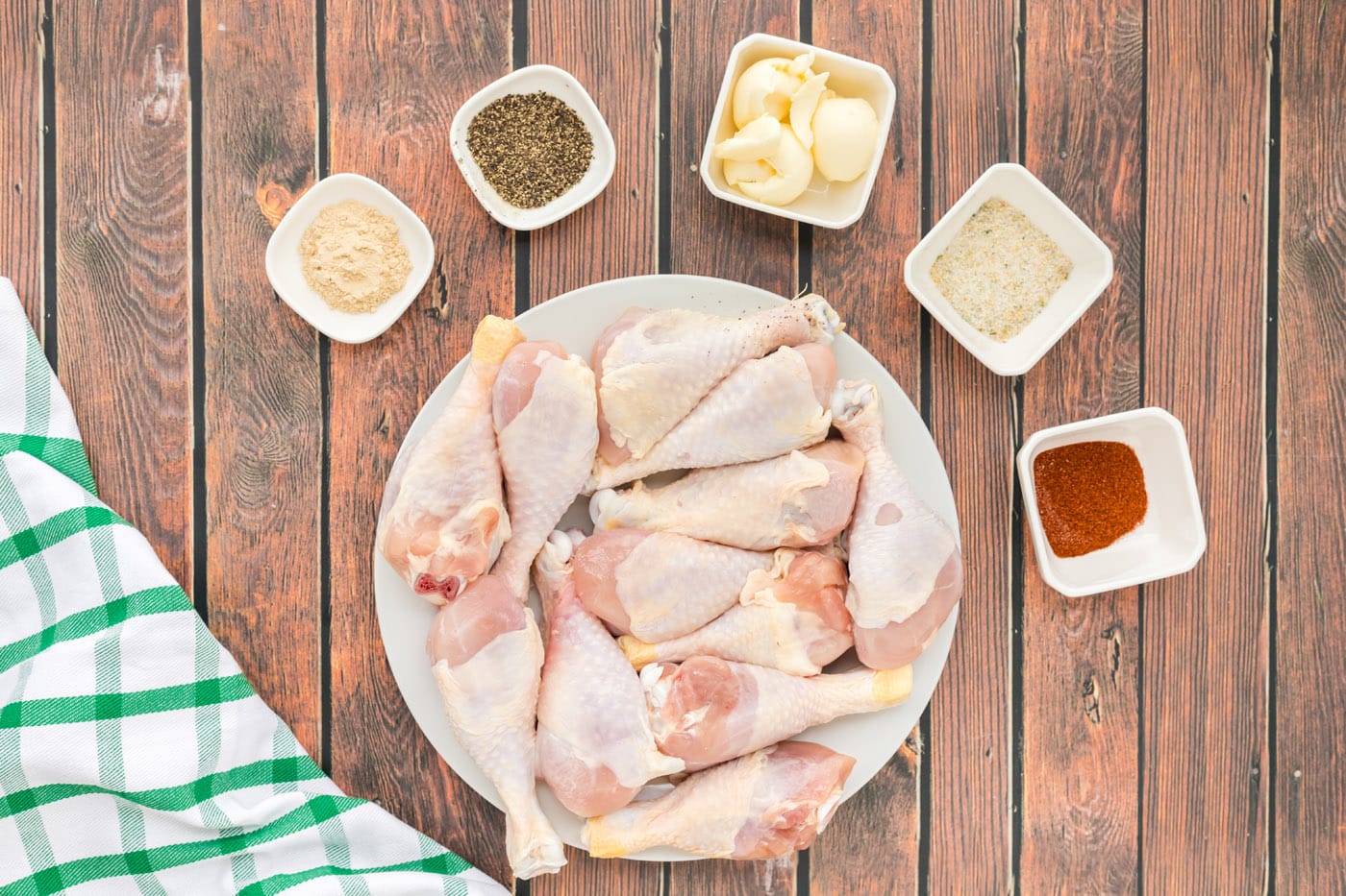 ingredients for Baked Chicken Legs