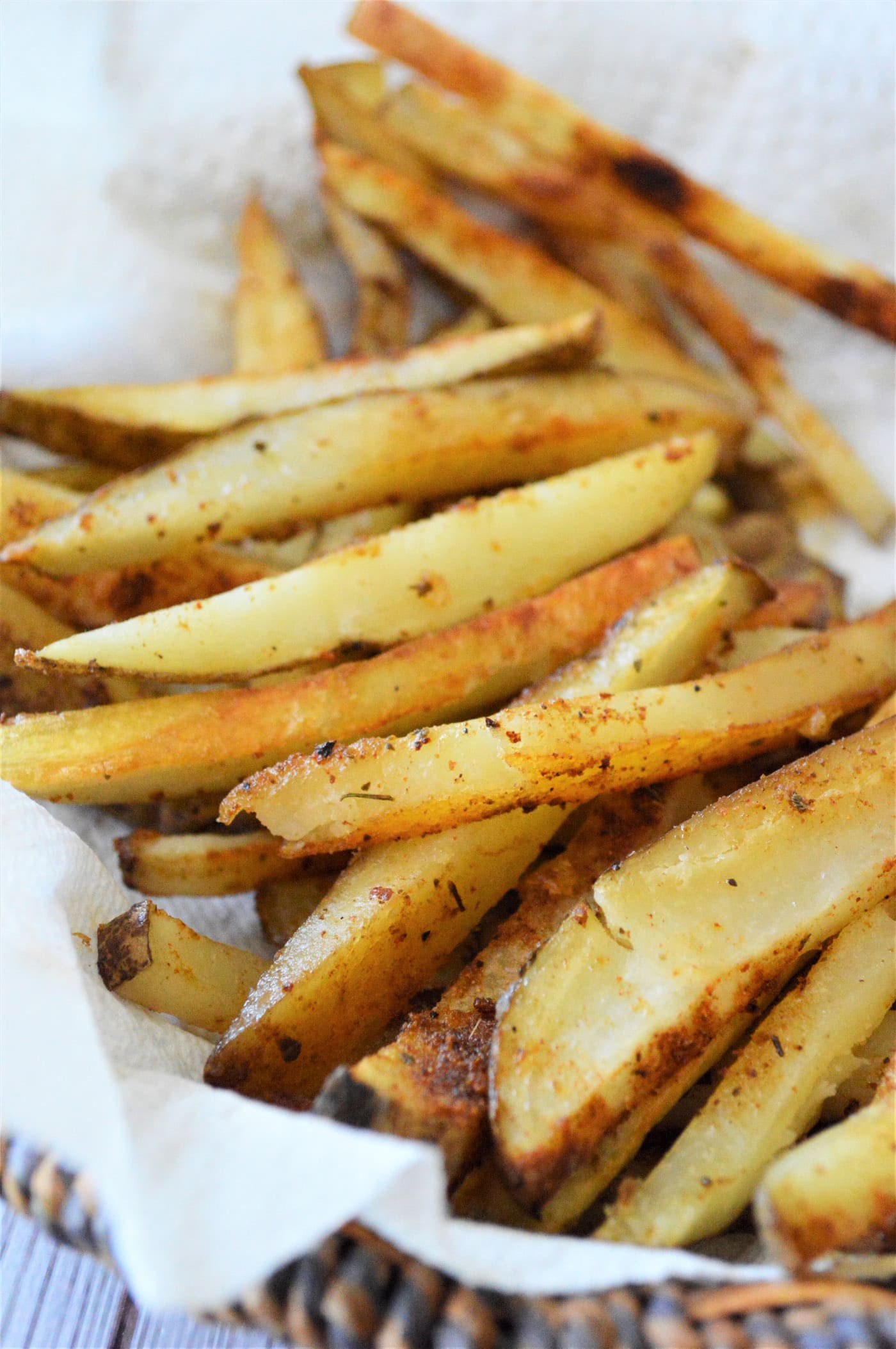 Baked French Fries in a basket