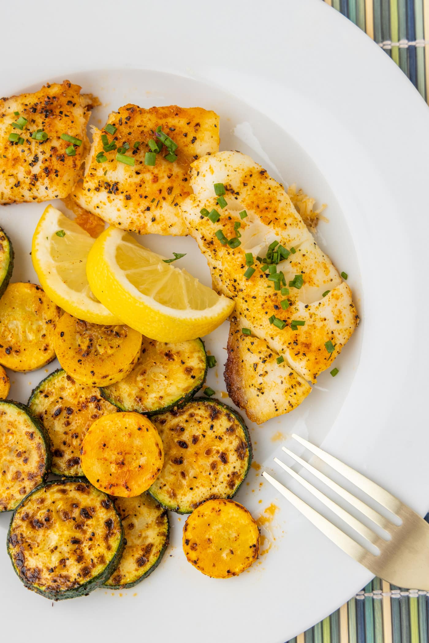 Baked Orange Roughy on plate