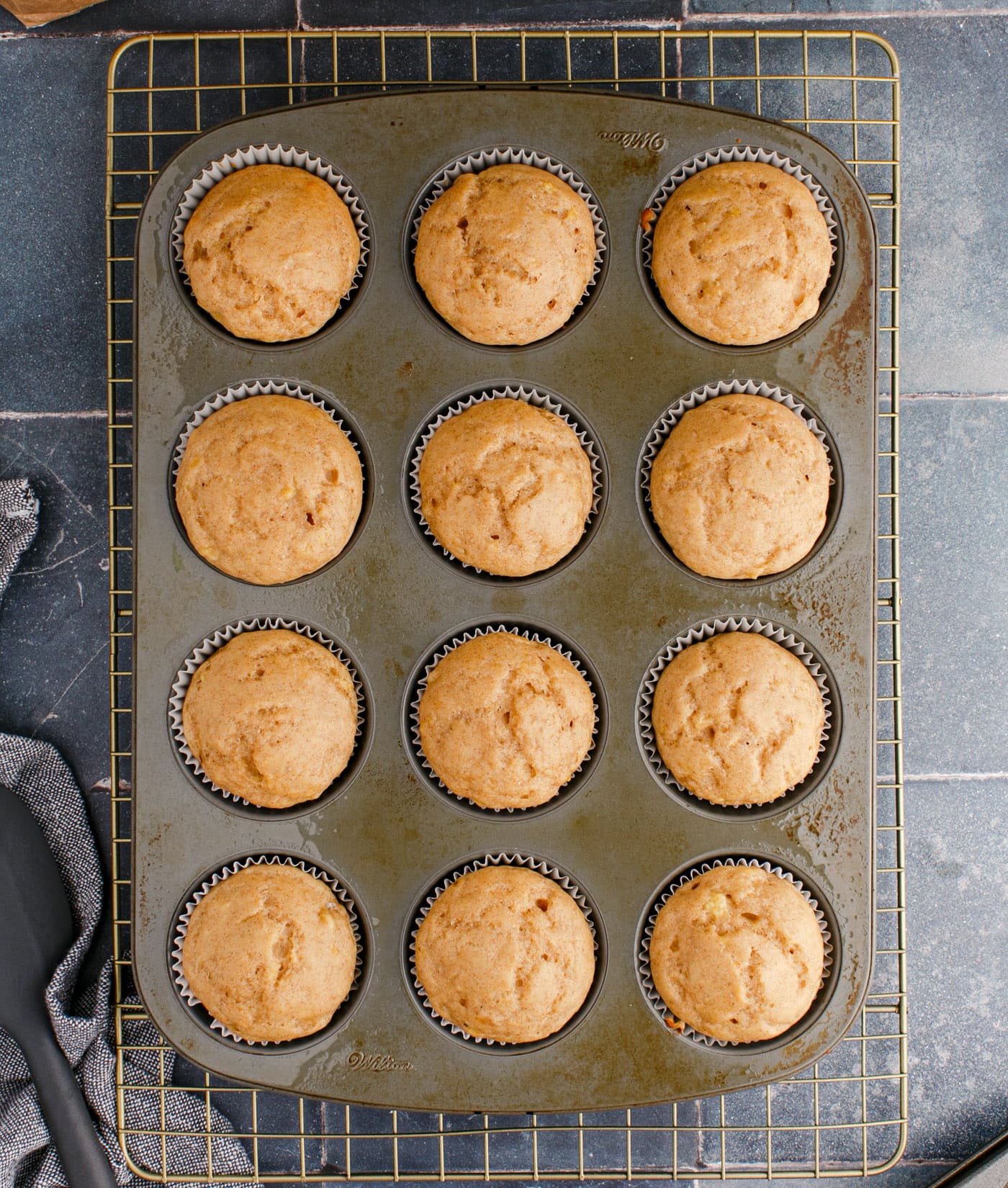 baked banana muffins