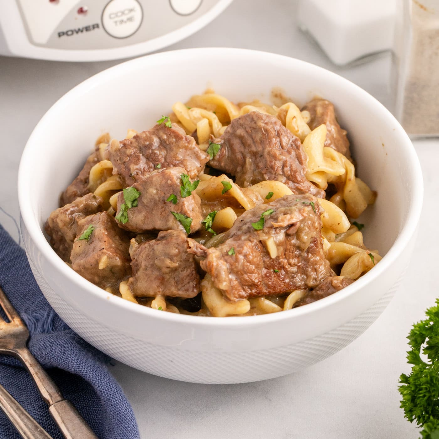 Bowl of Beef and Noodles