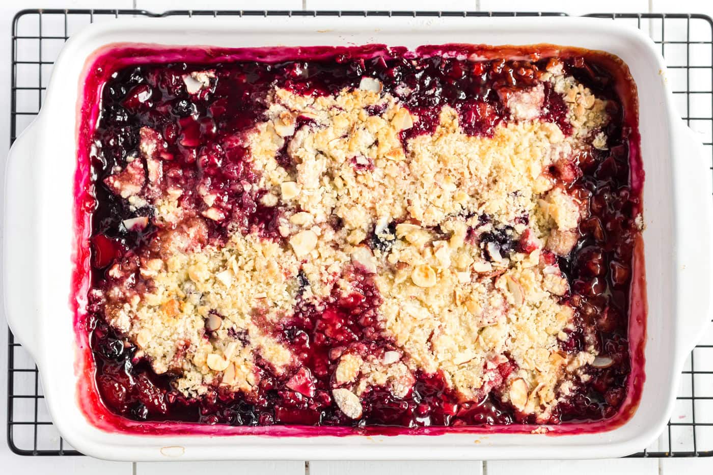 Baked Prize Winning Rhubarb Crumble