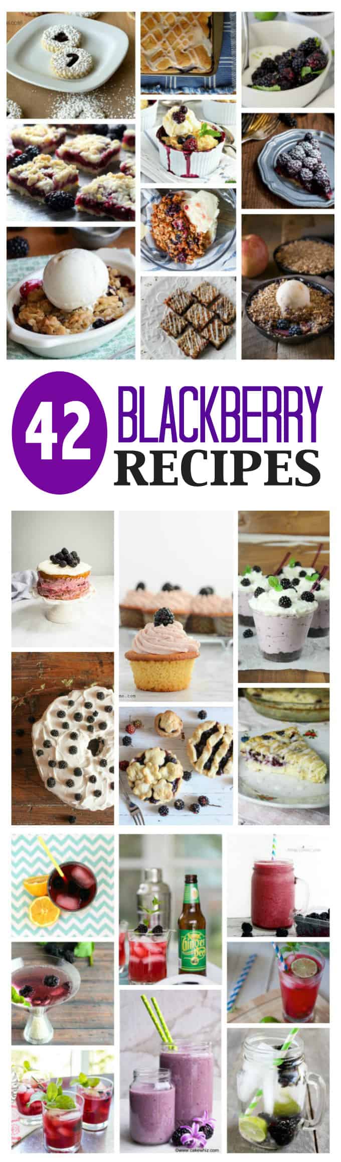 Photos of blackberry recipes.