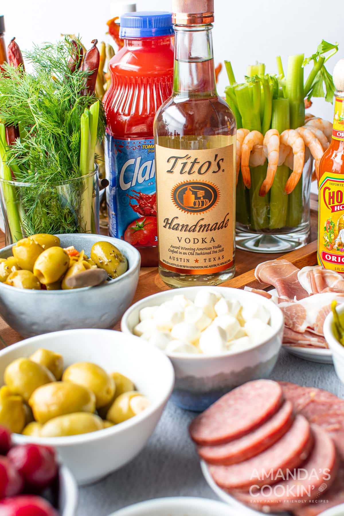 ingredients for bloody marys