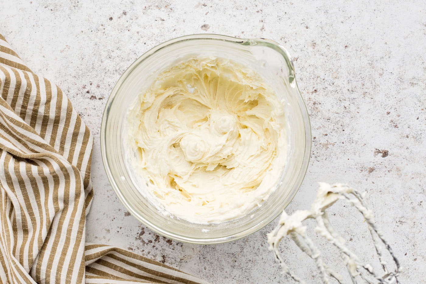 cream cheese mixture in a bowl