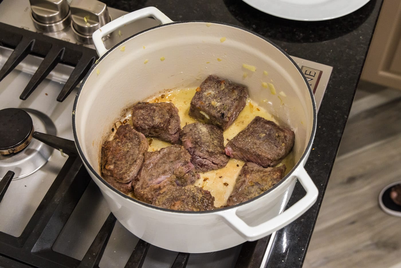searing beef short ribs before braising
