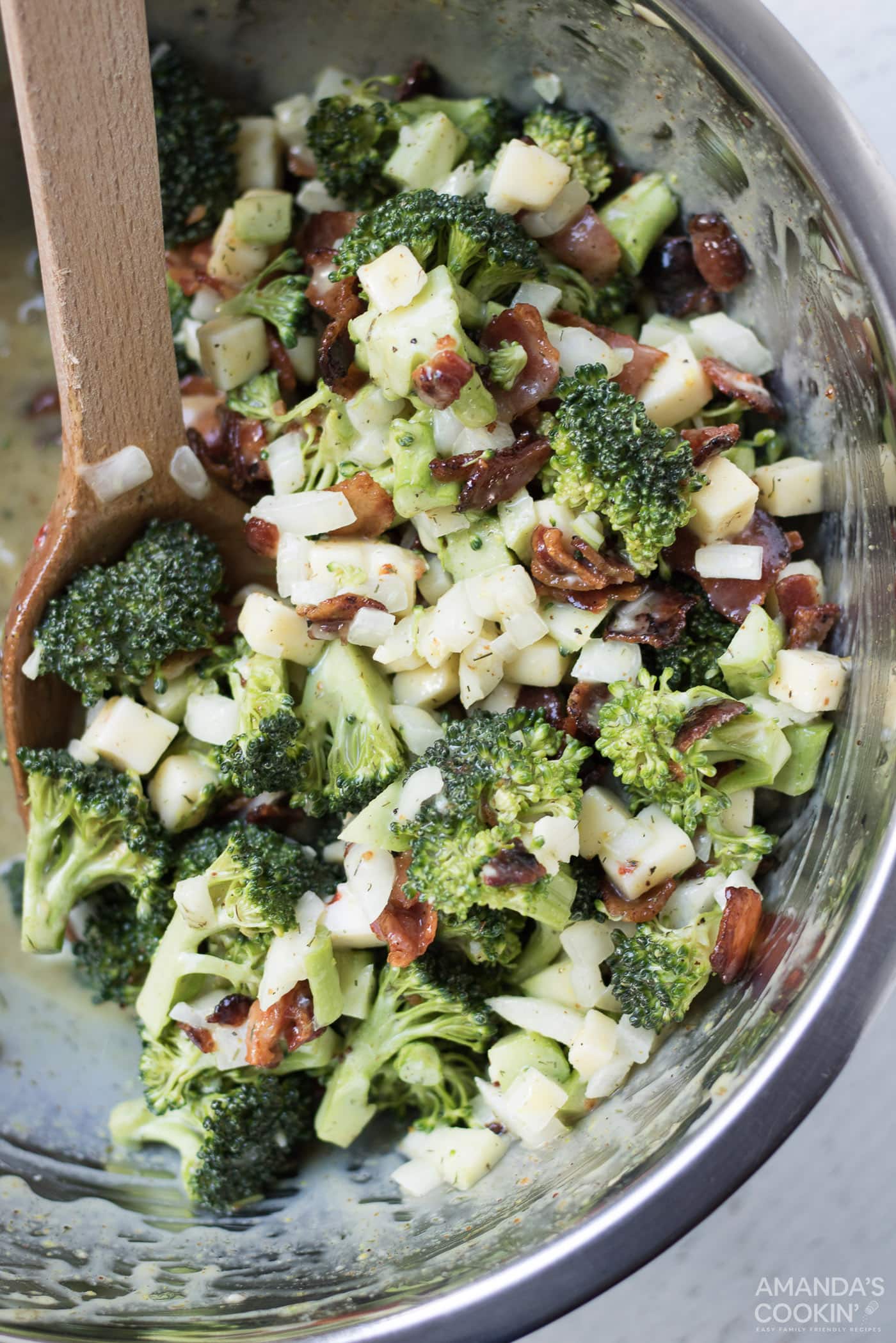 bowl of broccoli salad