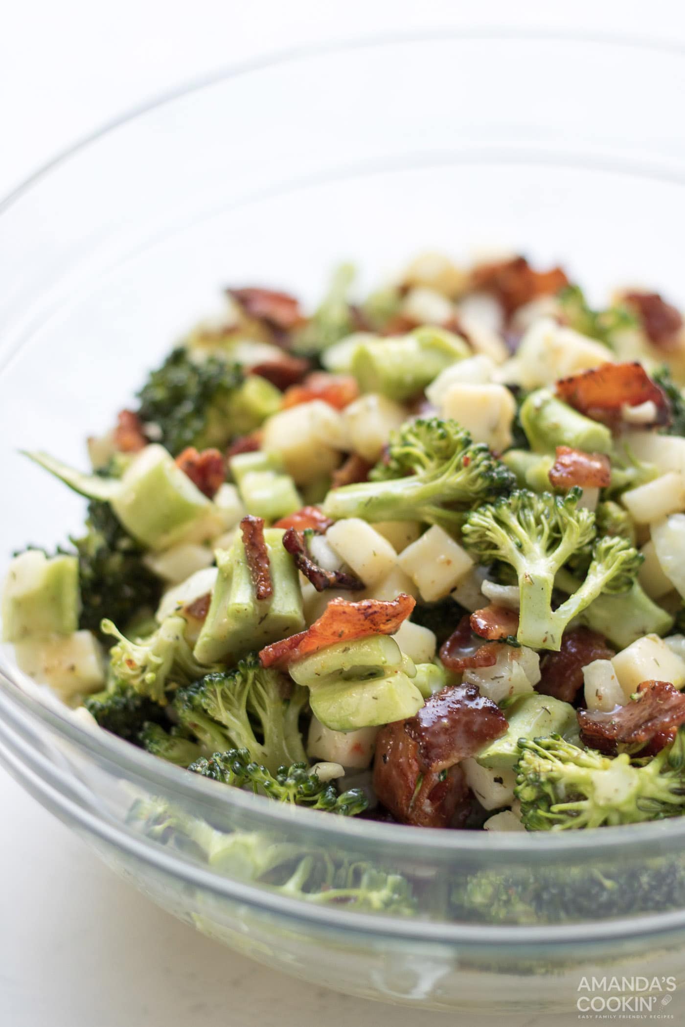 bowl of broccoli salad