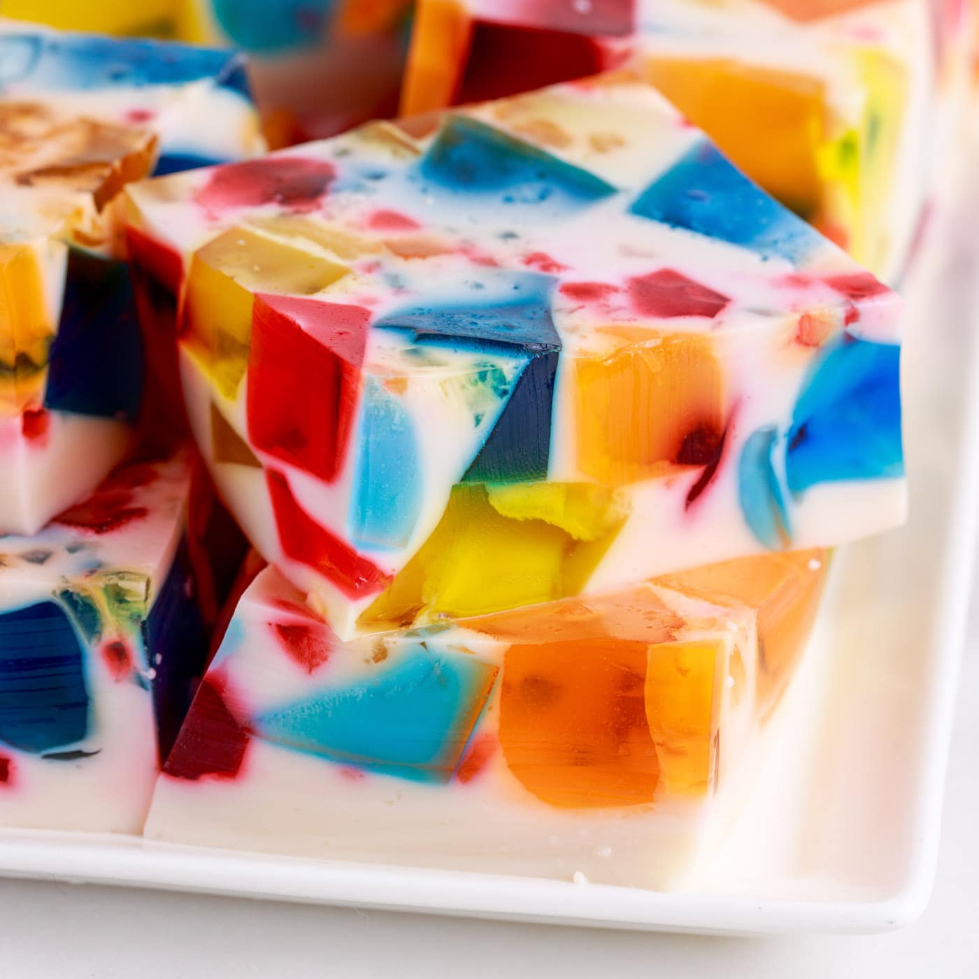 broken glass jello