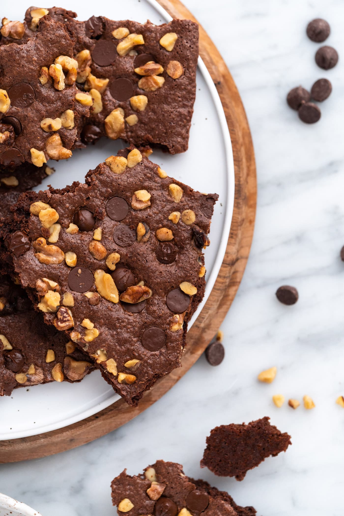 plate of brownie brittle