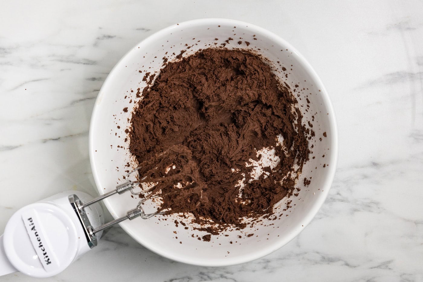 partially mix brownie mix