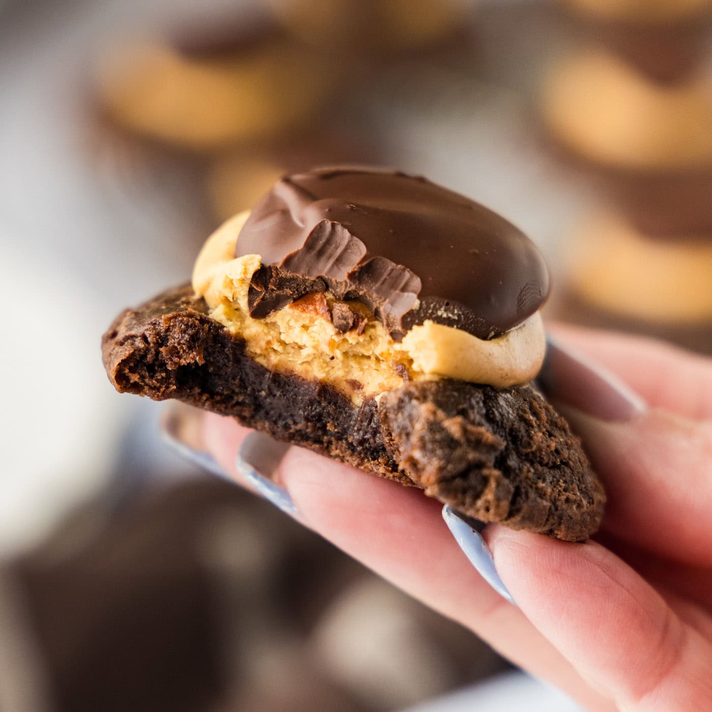 Buckeye Brownie Cookies