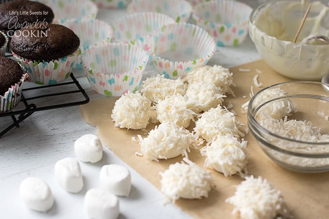 marshmallow coconut balls