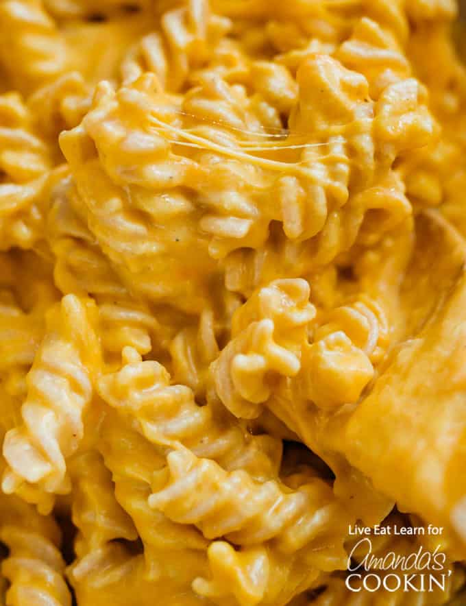 Butternut Squash Mac and Cheese up close
