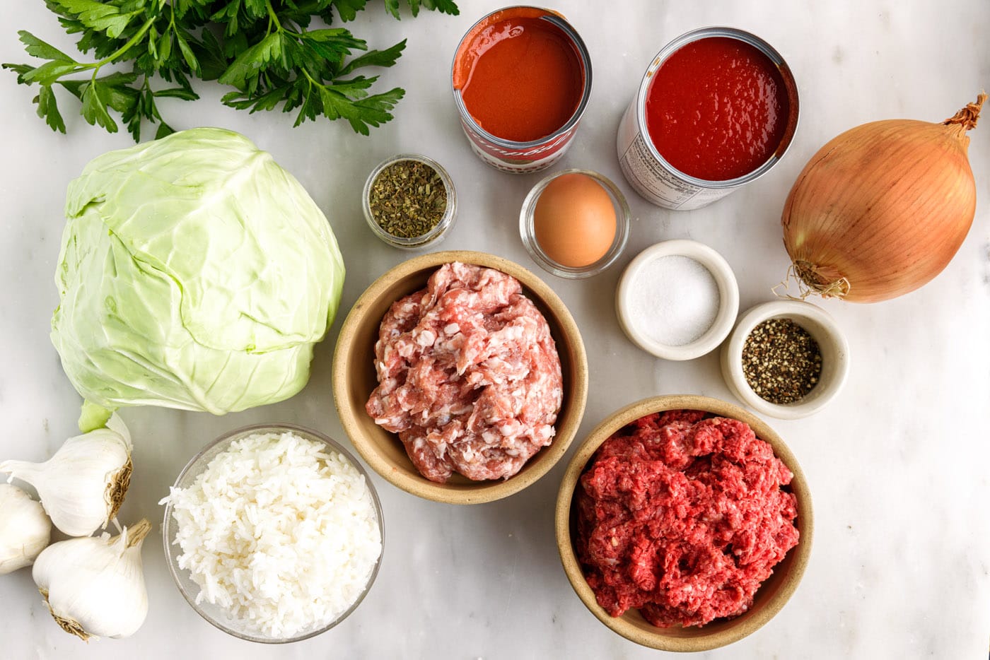 Cabbage Rolls ingredients