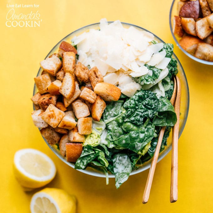 ingredients for caesar salad