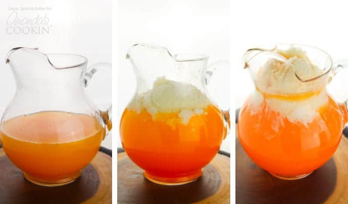 How to make candy corn punch steps