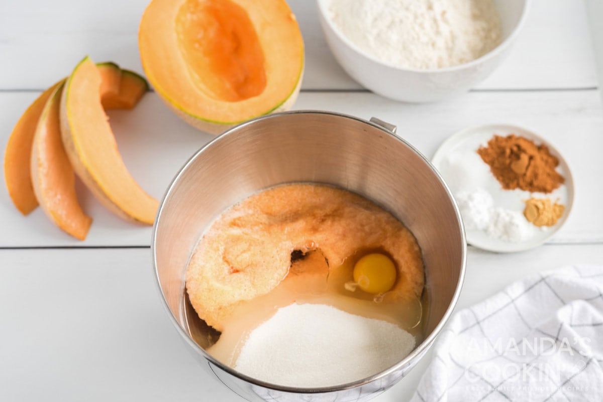 wet ingredients for quick bread in a bowl