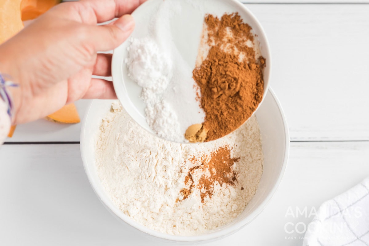 combining dry ingredients