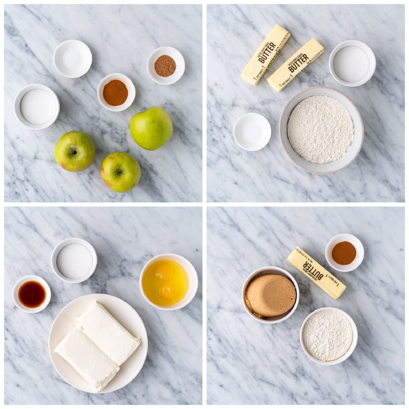 Caramel Apple Cheesecake Bars ingredients
