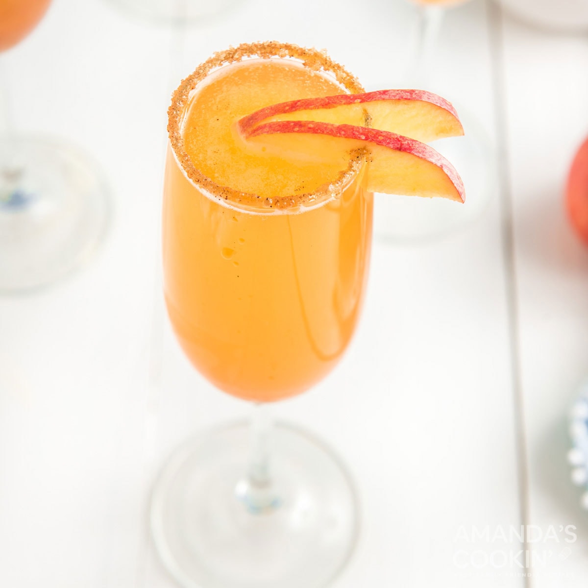 Caramel Apple Mimosas