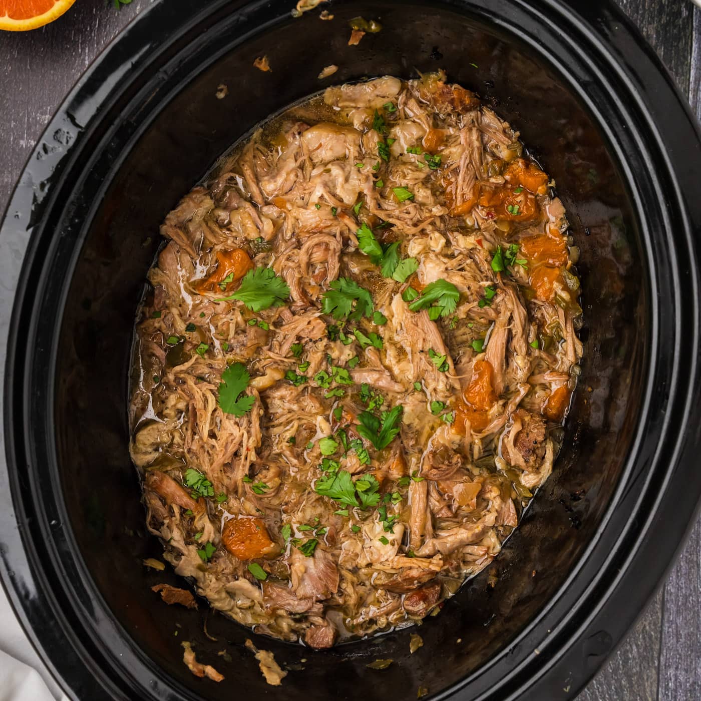 Carnitas in a crockpot