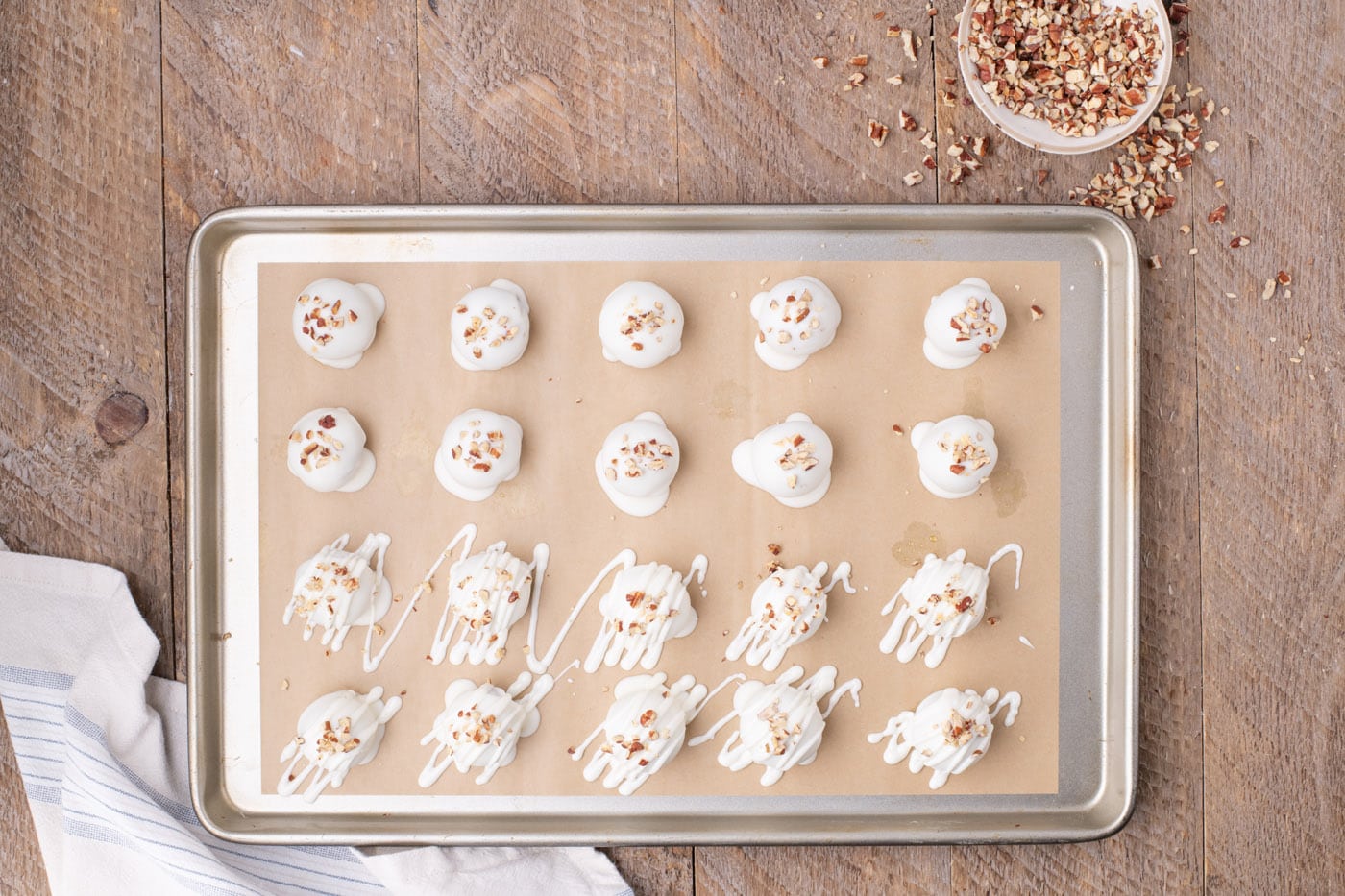 carrot cake truffles dipped in white chocolate