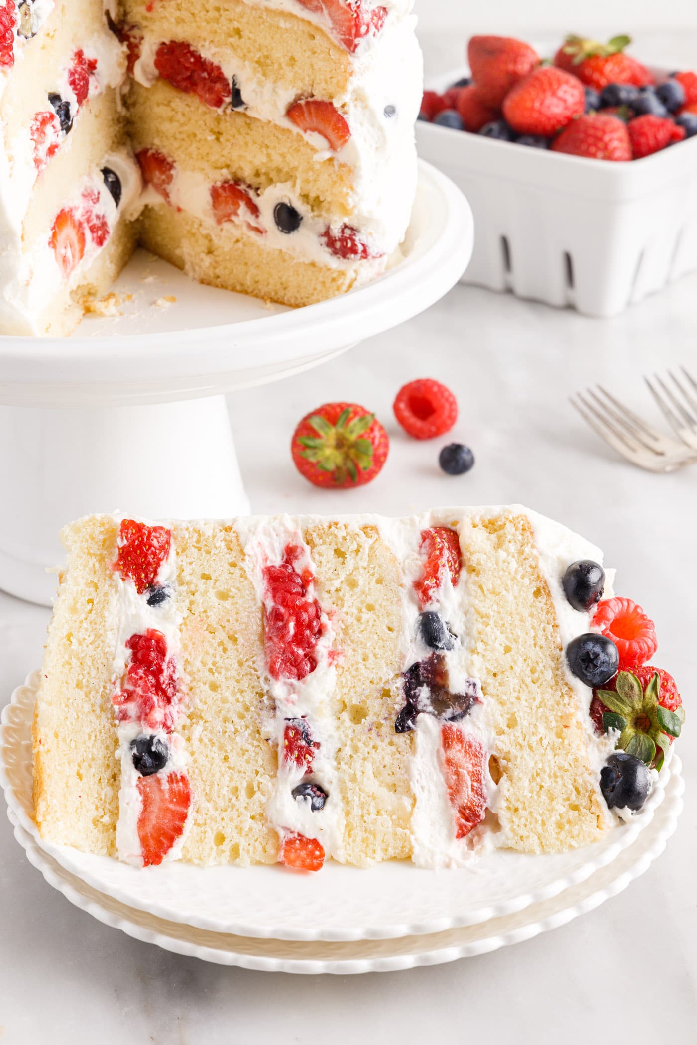 slice of Chantilly Cake