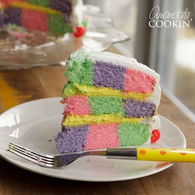 checkerboard cake