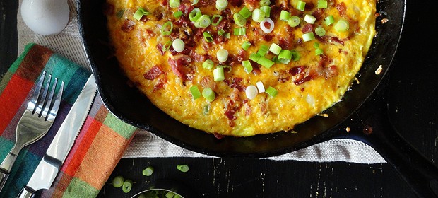 Cheesy Bacon Potato Frittata