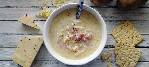 Cheesy Chicken & Ham Chowder