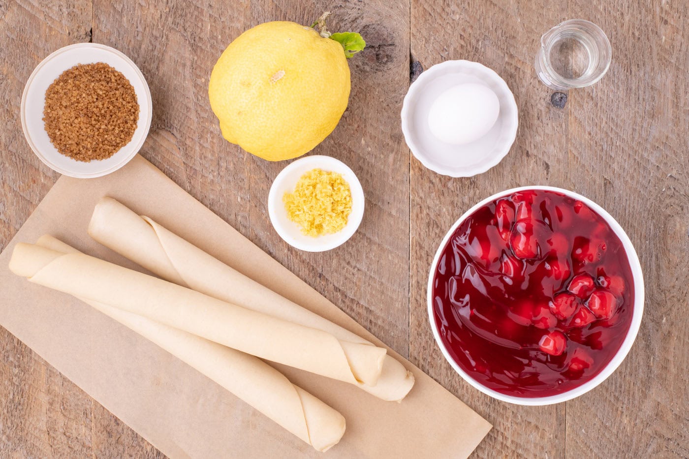 Ingredients for Cherry Slab Pie