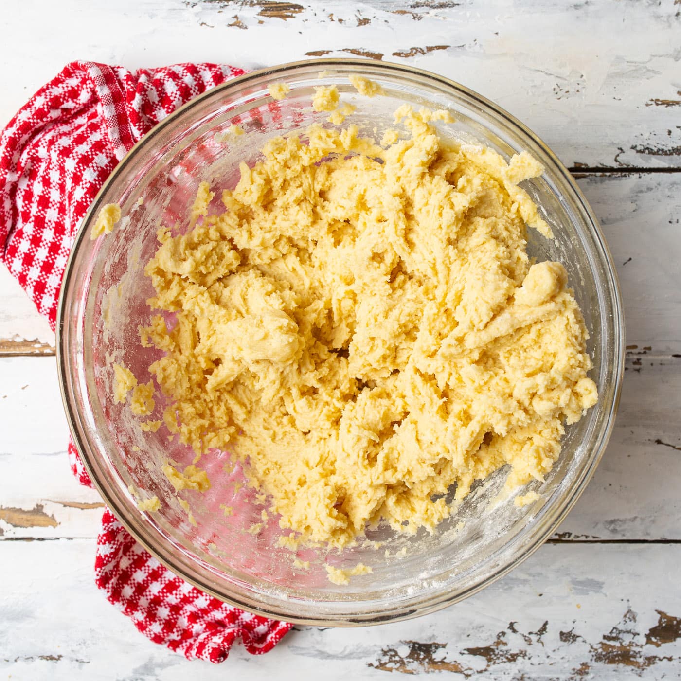 cherry wink cookie dough in a bowl
