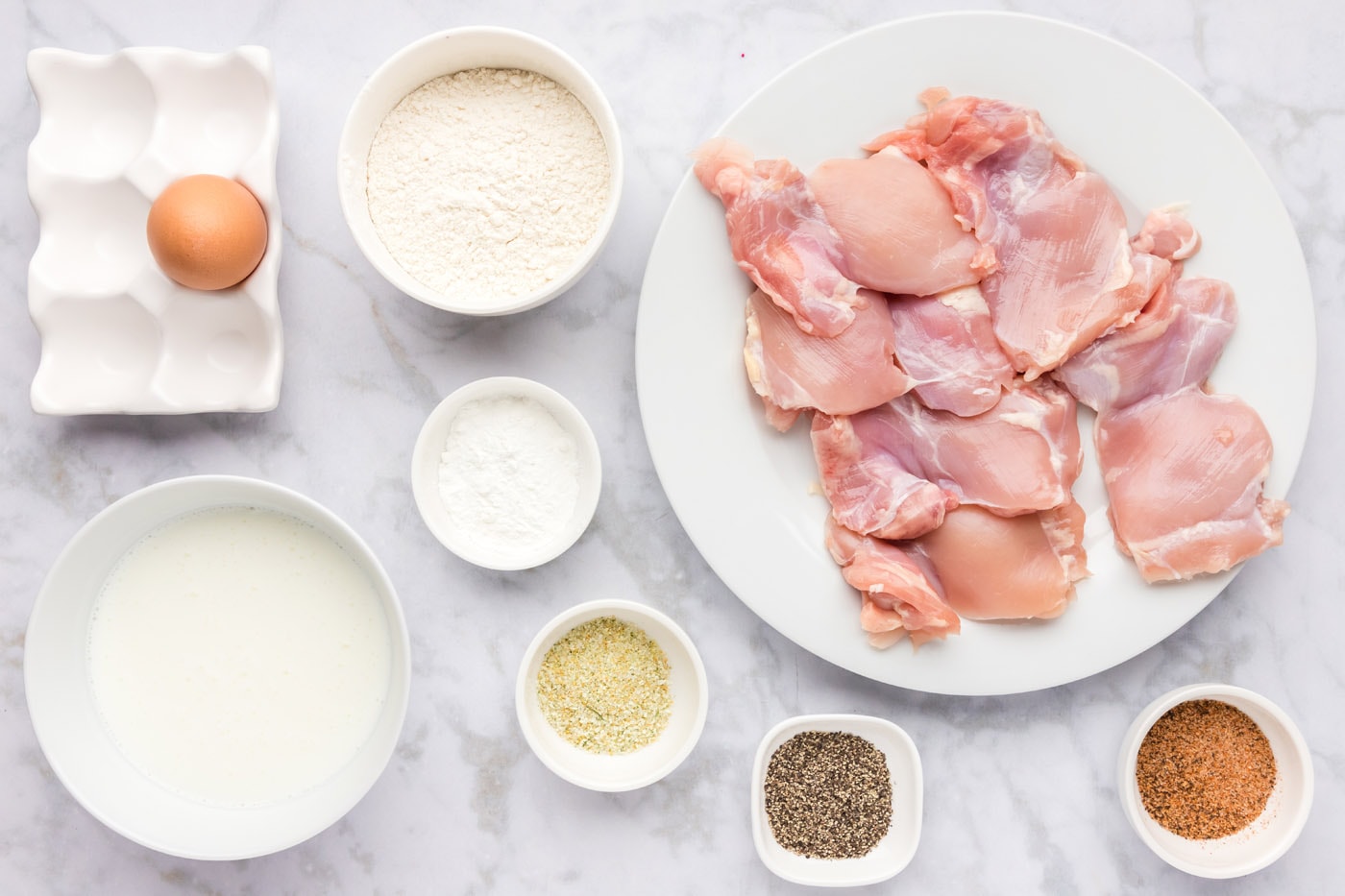 Ingredients for Chicken and Waffles