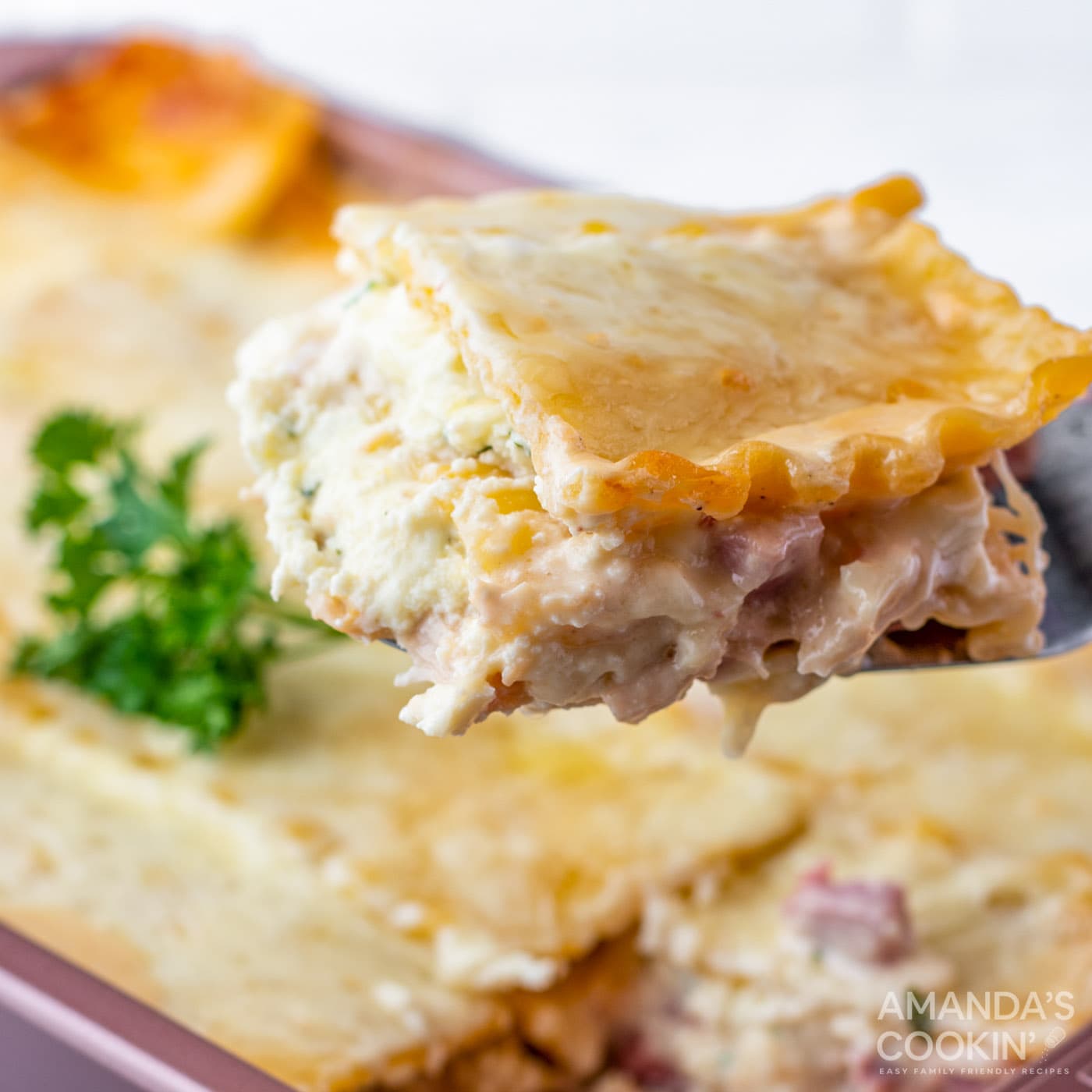 Chicken Cordon Bleu Lasagna