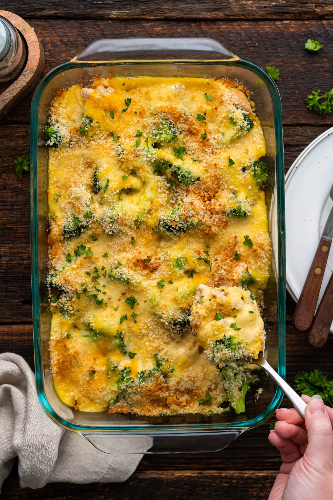pan of Chicken Divan