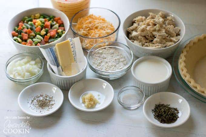 Chicken Pot Pie Tater Tot Casserole Ingredients