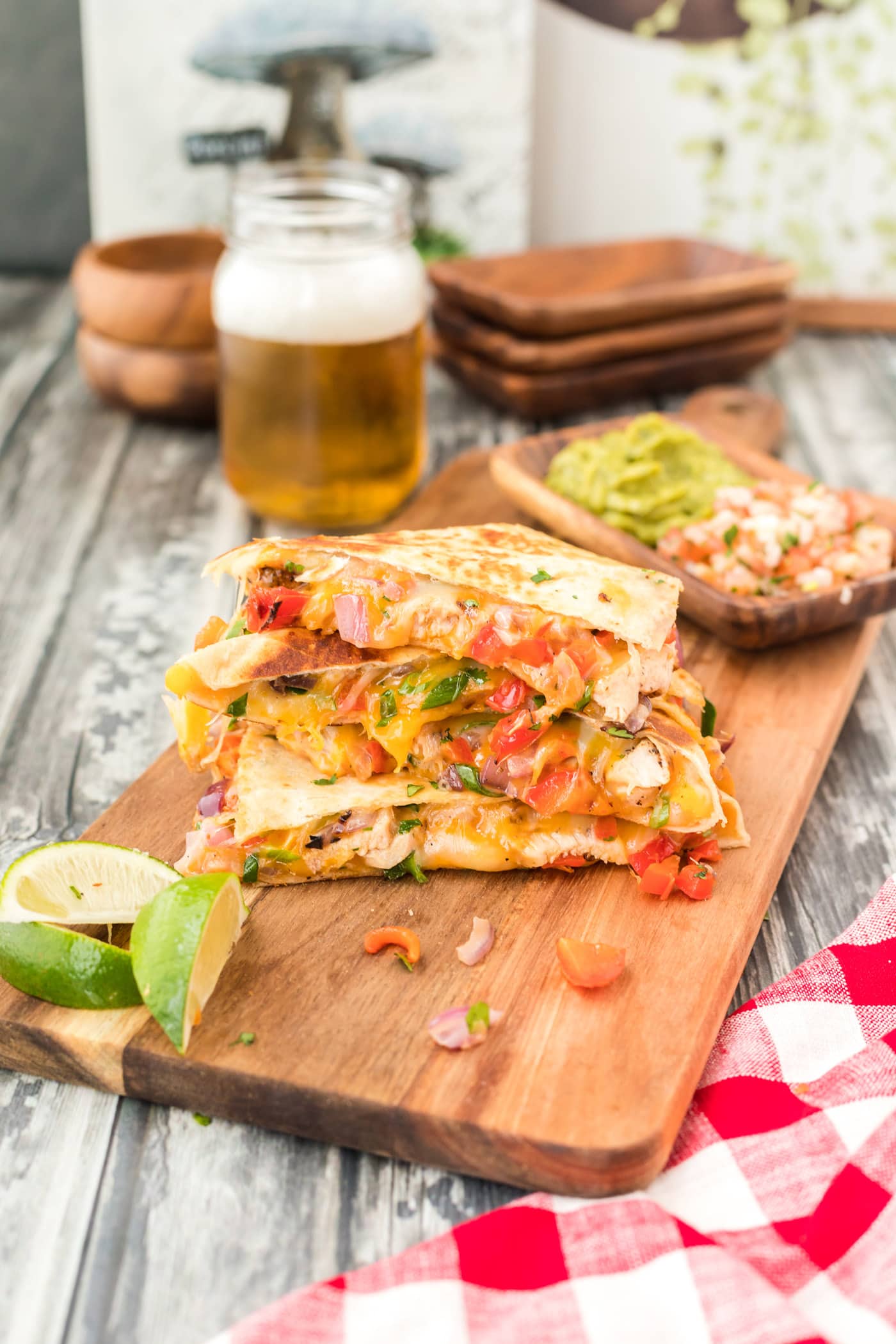 stack of Chicken Quesadillas