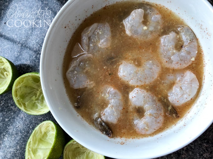 shrimp in chili lime marinade