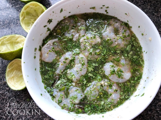 marinating chili lime shrimp