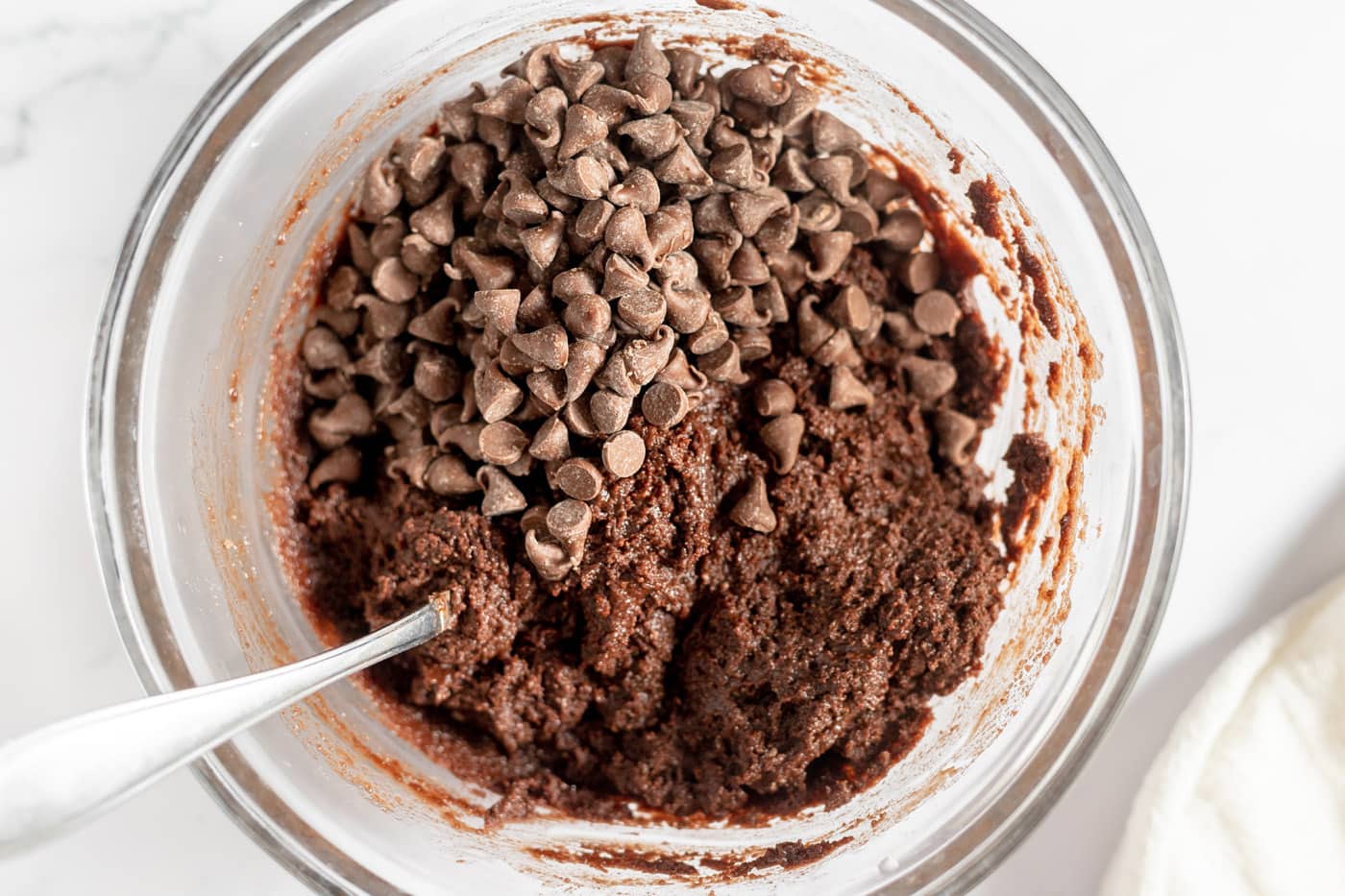 chocolate chips added to cake mix cookie dough