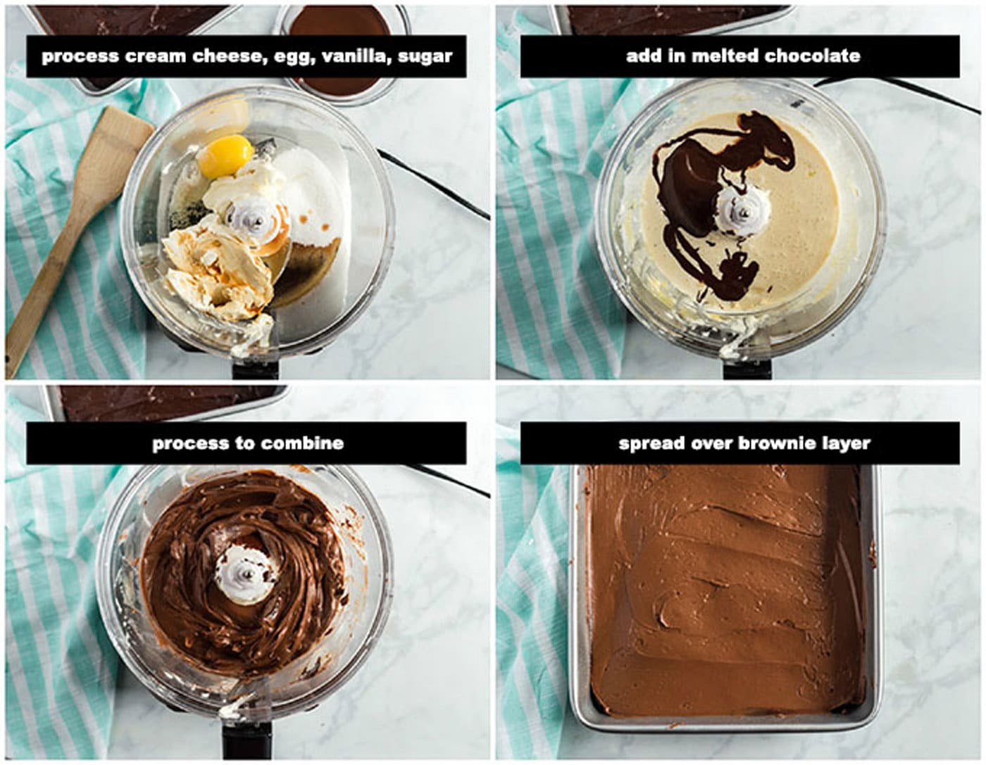 illustrated steps for making cheesecake layer