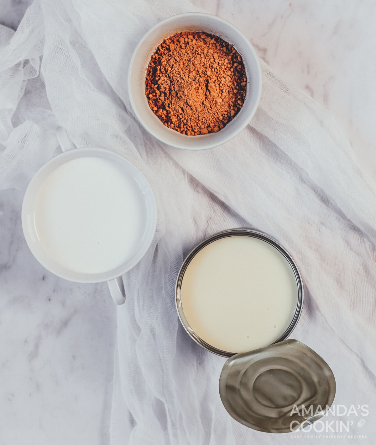 ingredients for chocolate ice cream